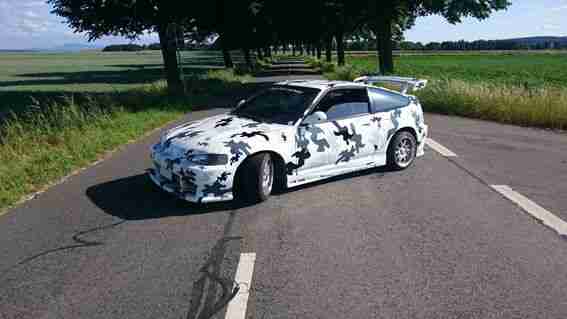 Honda CRX in Flecktarn !