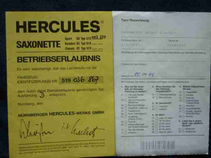 HERCULES SAXONETTE
