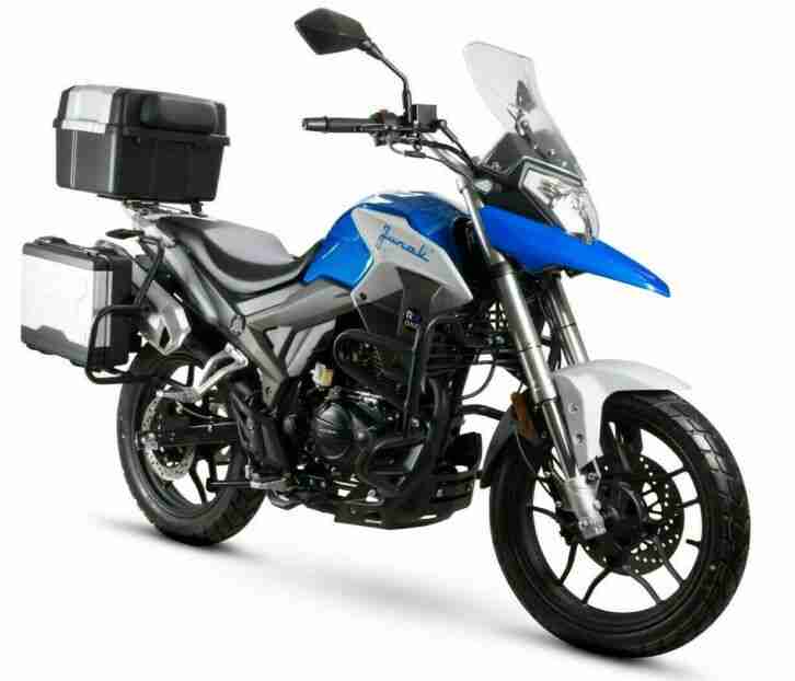 JUNAK RX ONE 125 ADVENTURE BIKE 4-Takt MOTORRAD EURO 4,  2 FARBEN,  NEUFAHRZEUG
