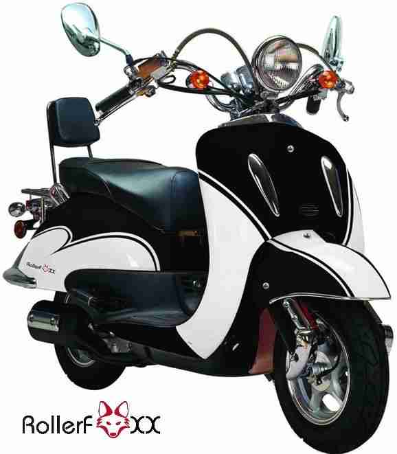 Motorroller Retroroller Roller "Elvis" 49ccm neu mit Garantie