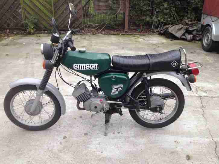 Simson S51 B2-4 im guten Originalen Zustand mit Zubehör